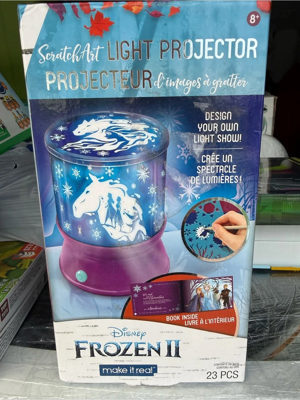 Disney Frozen II ScratchArt Projector - Purple & Blue Accents